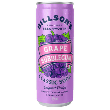 Billsons Grape Bubblegum SODA 355ml
