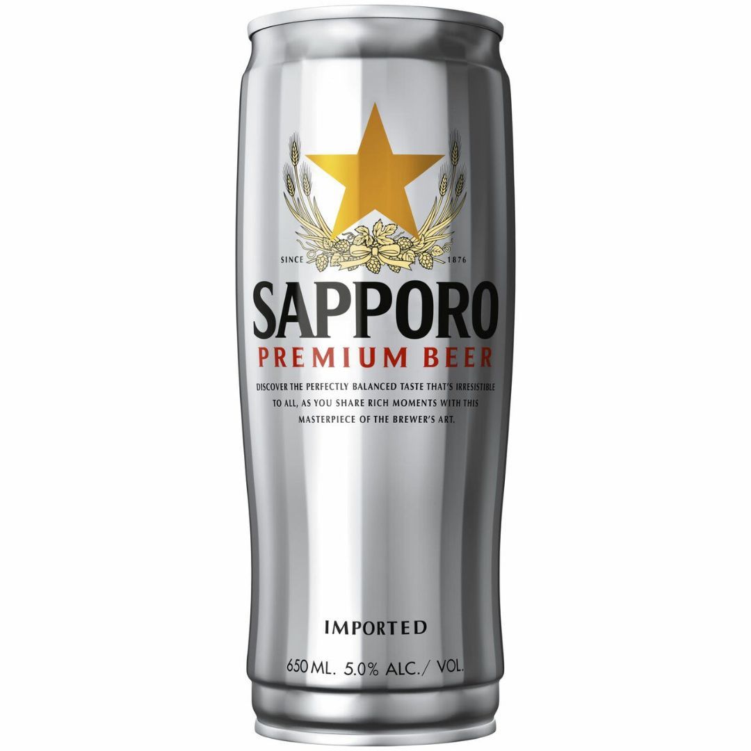 Sapporo Premium Beer Can 650ml