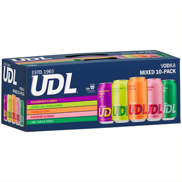 UDL Vodka MIXED Can 375ml 10PK