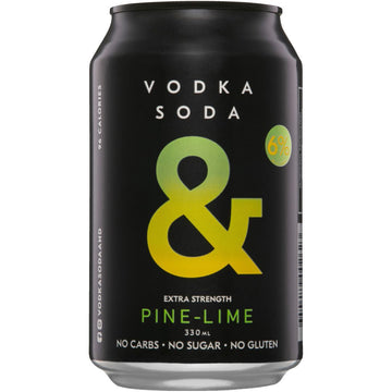 Ampersand Vodka Soda Pine Lime 6% 330ml