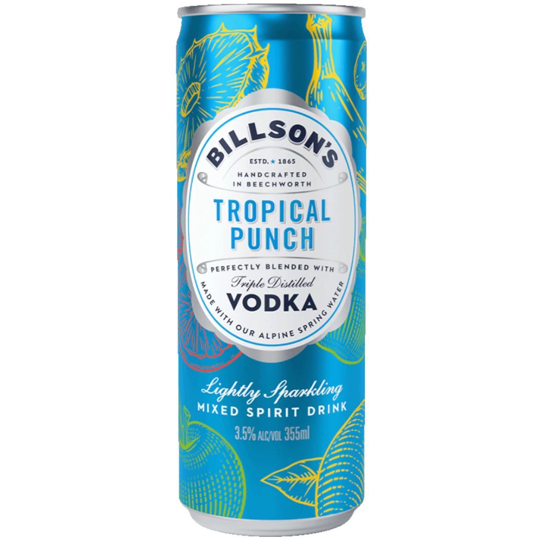 Billsons Vodka & Tropical Punch 355ml