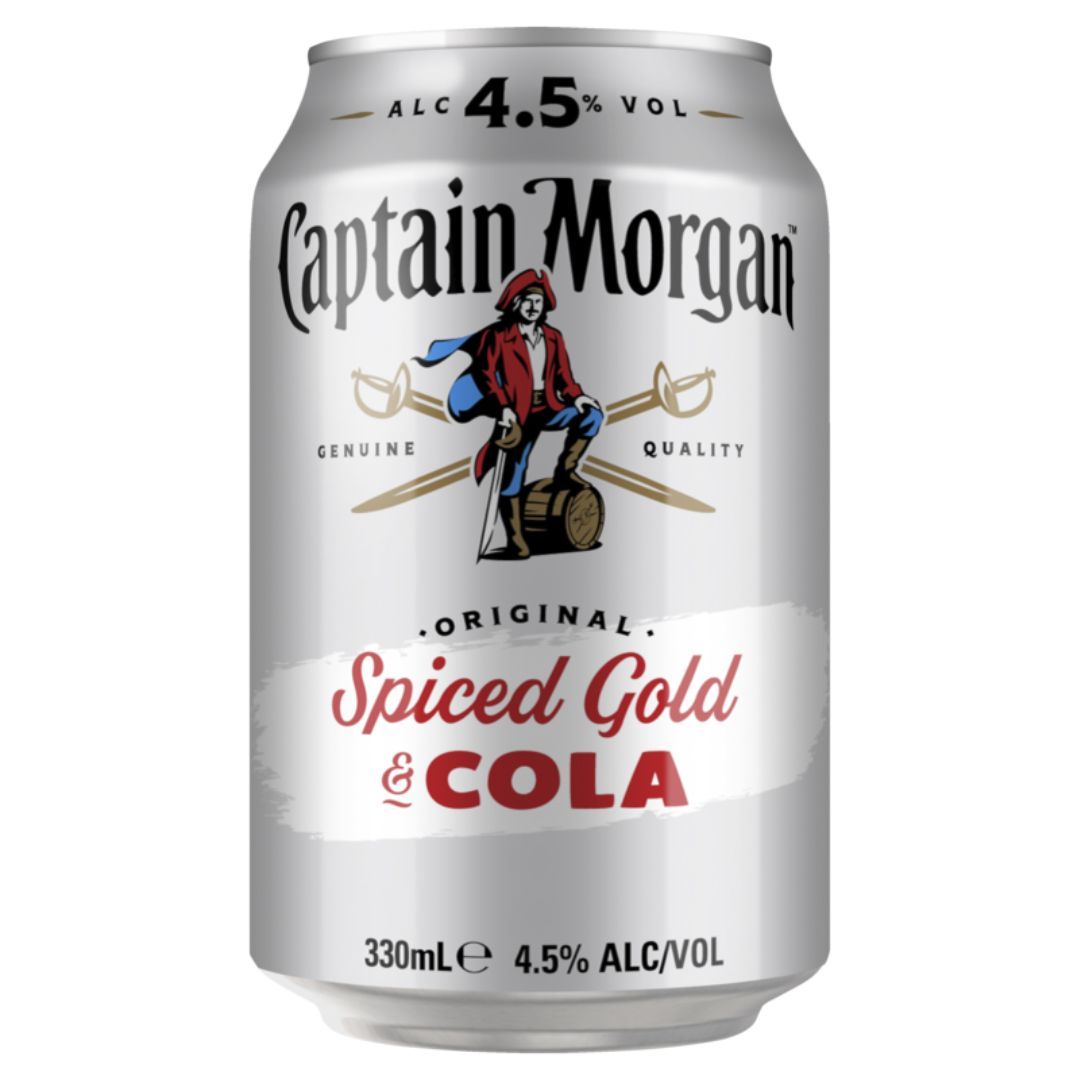 Captain Morgan Cola Can 4.5% 375ml