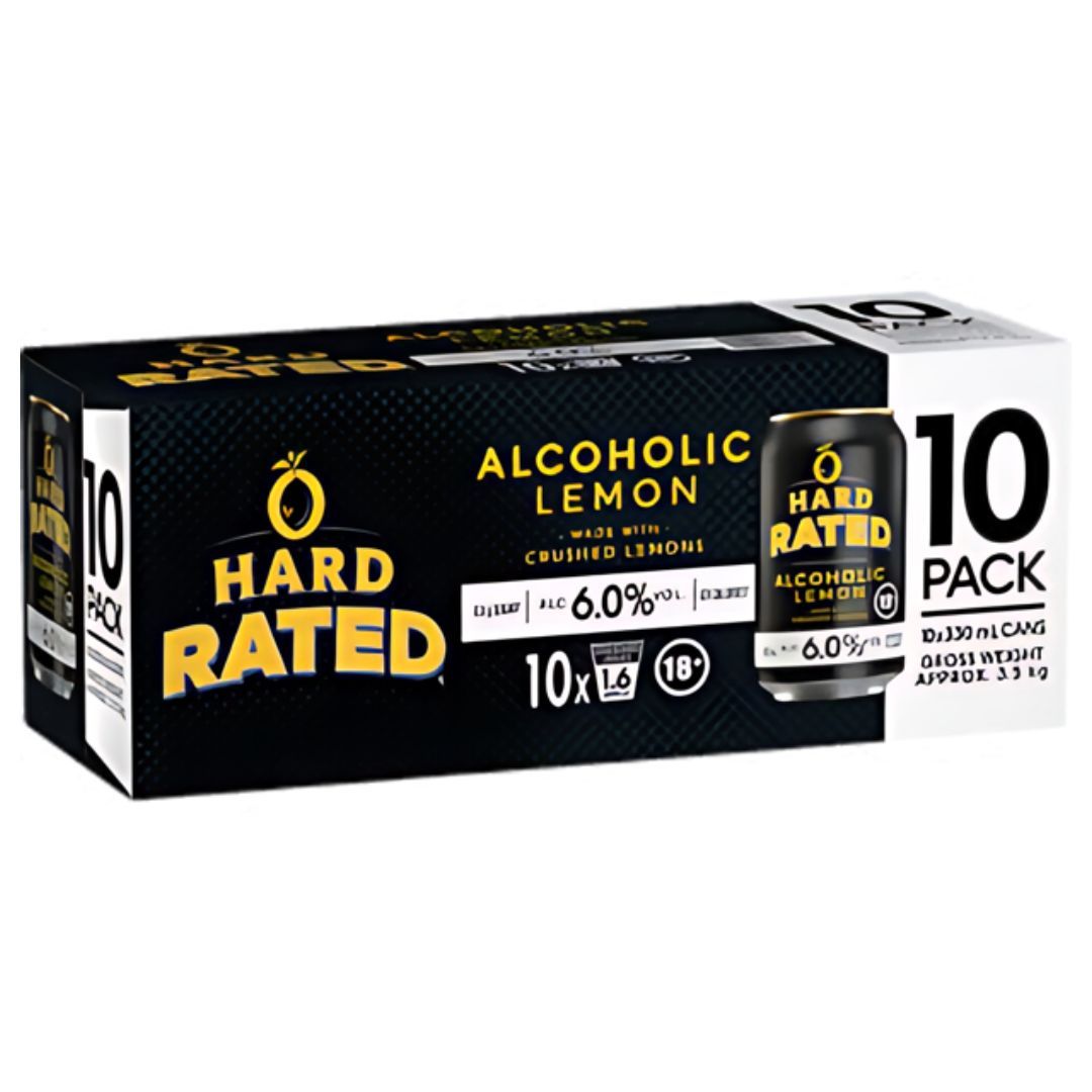 Hard Rated Lemon 6% Can 330ml 10PK