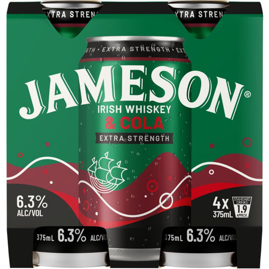 Jameson & Raw Cola 6.3% 375ml CAN