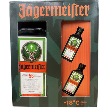 Jagermeister 700ml + 2x20ml Gift Pack