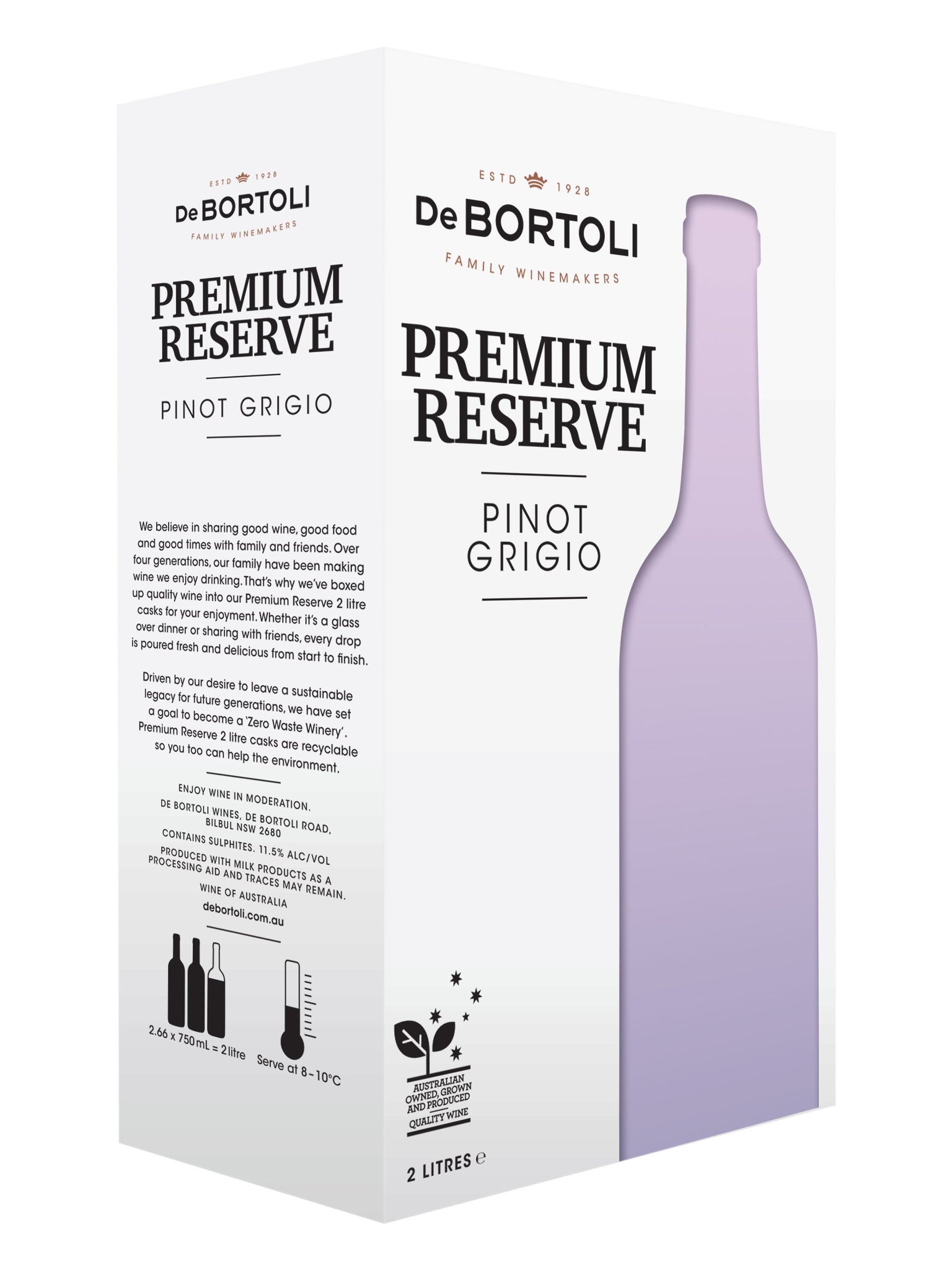 De Bortoli Res Pinot Grigio Cask 2L