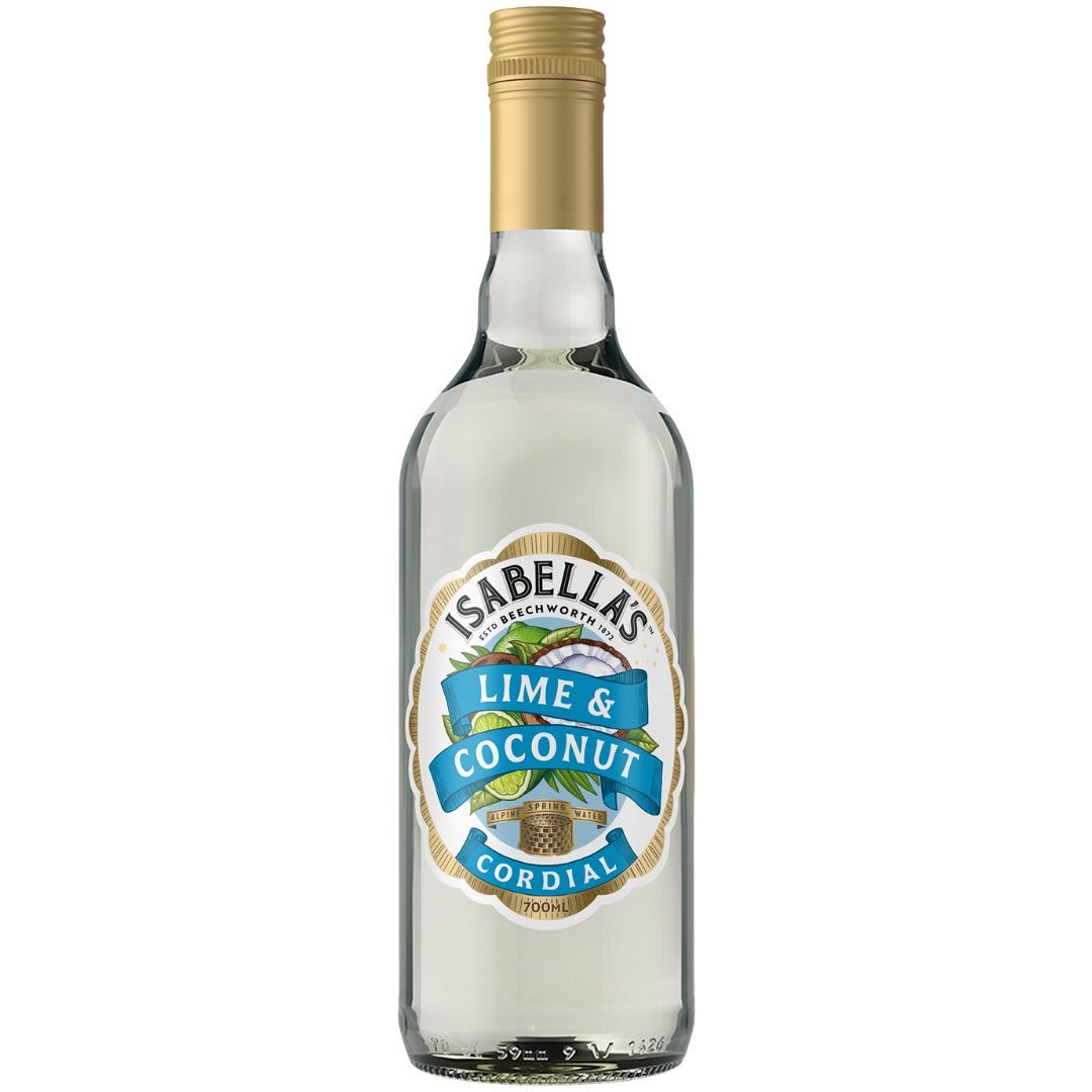 Isabella's Lime Coconut Cordial 700ml