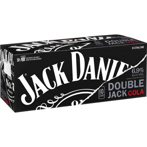 Jack Daniel DOUBLE ZERO 375ml Can 10PK