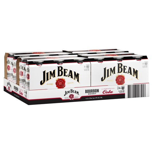 Jim Beam White & Cola Can 375ml