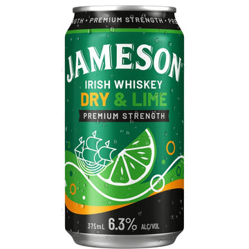 Jameson & Dry Lime 6.3% 375ml CAN