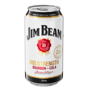 Jim Beam & Cola Midstrength 375ml