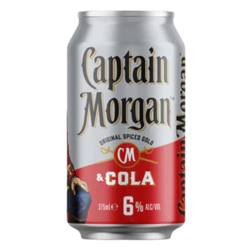 Captain Morgan & Cola 6% Can 375ml