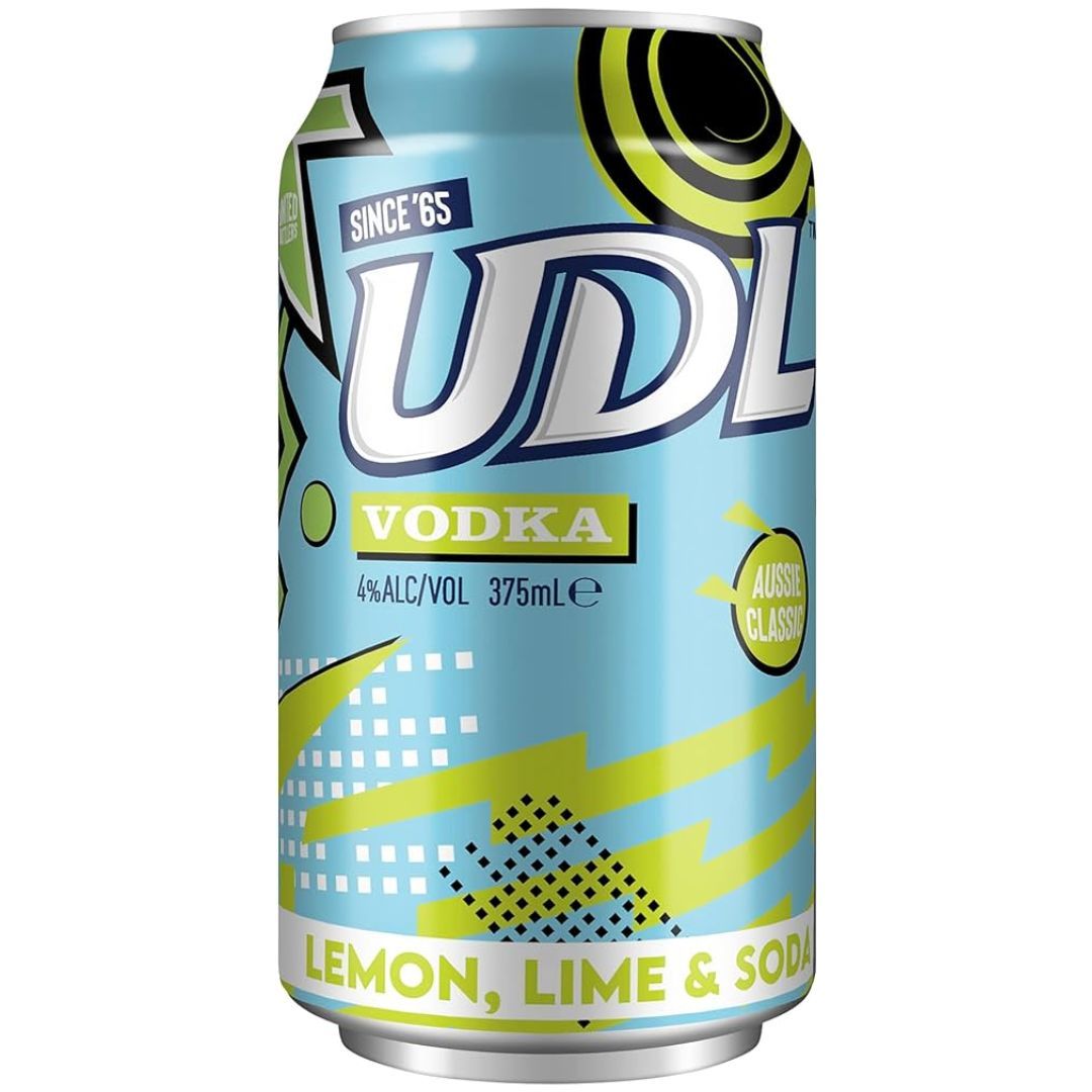 UDL Vodka & Lemon Lime Soda 375ml
