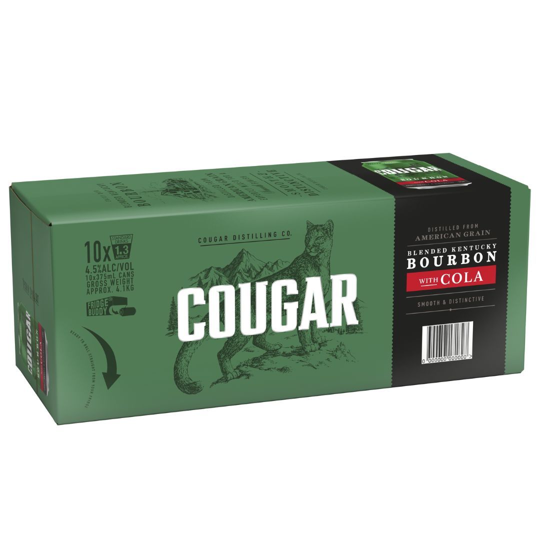 Cougar & Cola Can 10 Pack