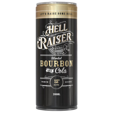 Hell Raiser Bourbon & Cola 12% 200ml