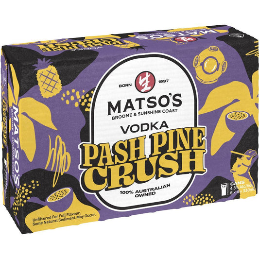 Matsos Vodka Pash Pine Crush 330ml