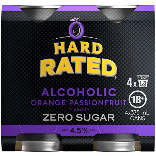Hard Rated Passionfruit Zero 375ml
