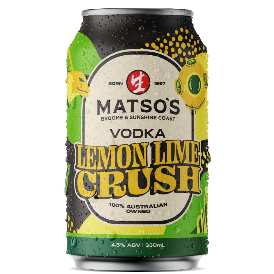 Matsos Vodka Lemon Lime Crush 330ml