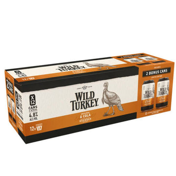 Wild Turkey & Cola Can 4.8% 375ml 12pk