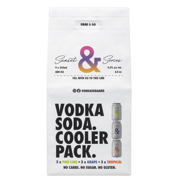 Ampersand Vodka Soda 355ml x9 Cooler Pac