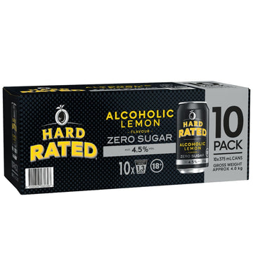 Hard Rated Zero Sugar Can 375ml 10PK