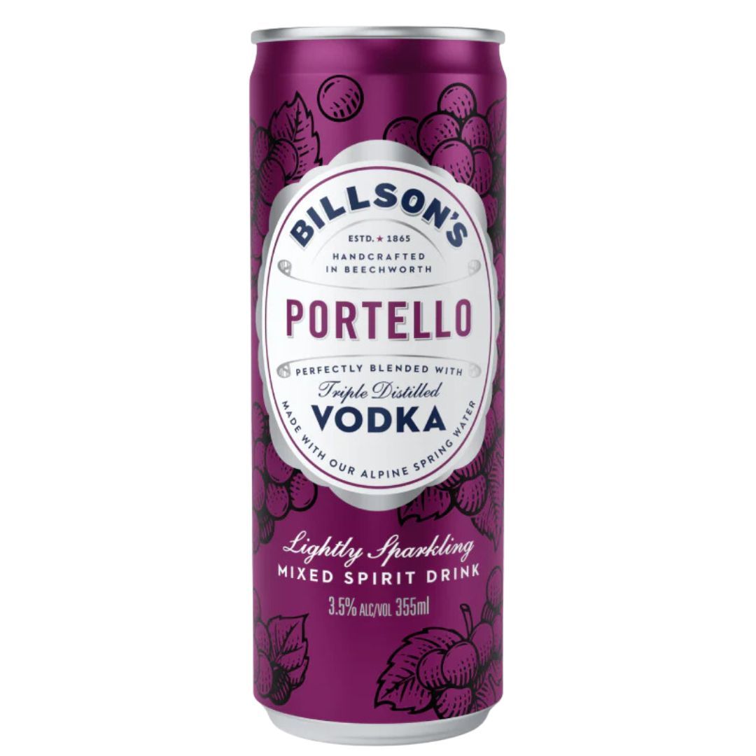 Billsons Vodka & Portello Can 355ml