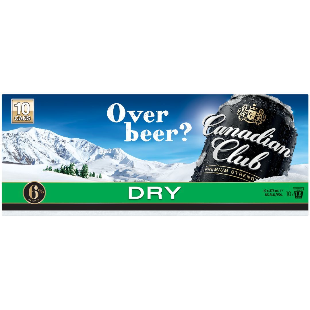 Canadian Club & Dry 6% Cans 10pk