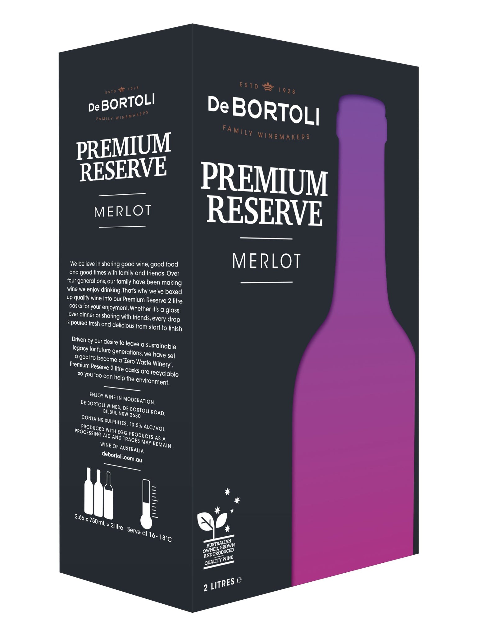 De Bortoli Prem Merlot Cask 2L