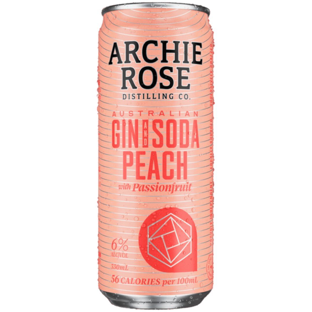 Archie Rose Gin & Peach Soda 330ml