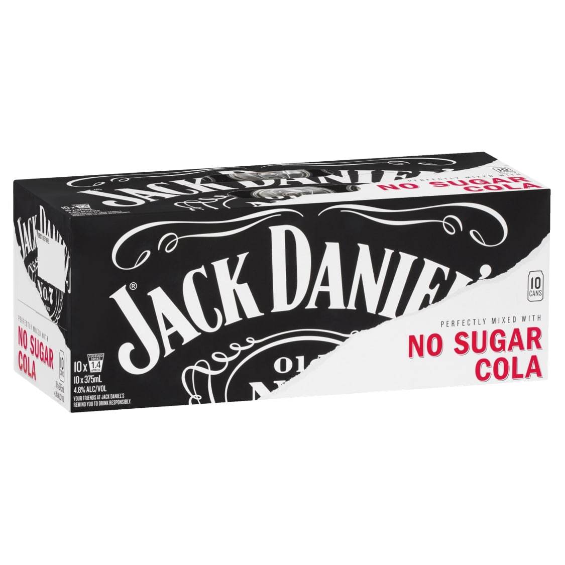 Jack Daniel & Zero Can 375ml 10PK