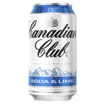 Canadian Club Soda & Lime Can 375ml