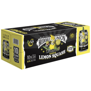 Brookvale Vodka Lemon Squash 330ml 10PK