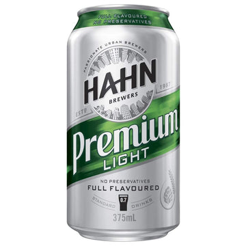 Hahn Prem Light Can 375ml