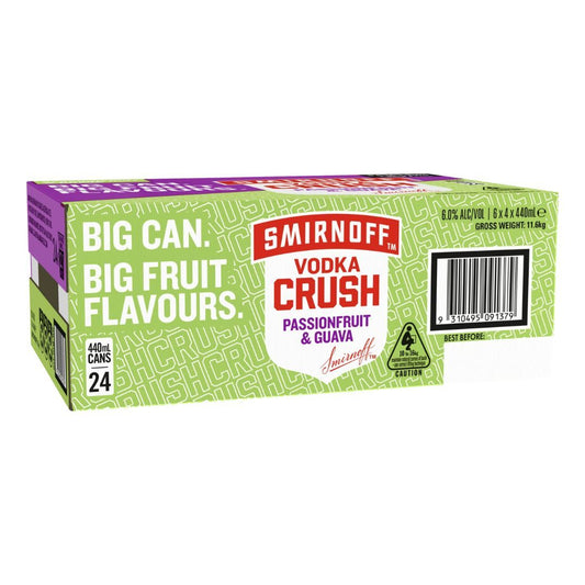 Smirnoff Crush Passionfruit Guava 440ml