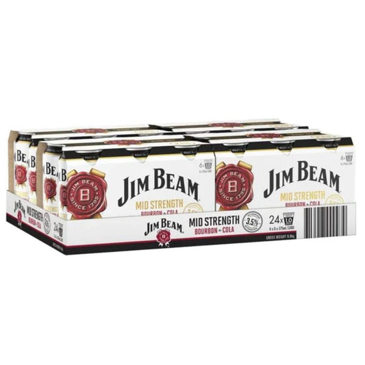 Jim Beam & Cola Midstrength 375ml
