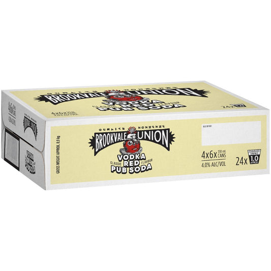Brookvale Vodka Red Pub Soda 4% 330ml