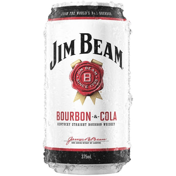 Jim Beam White & Cola Can 375ml