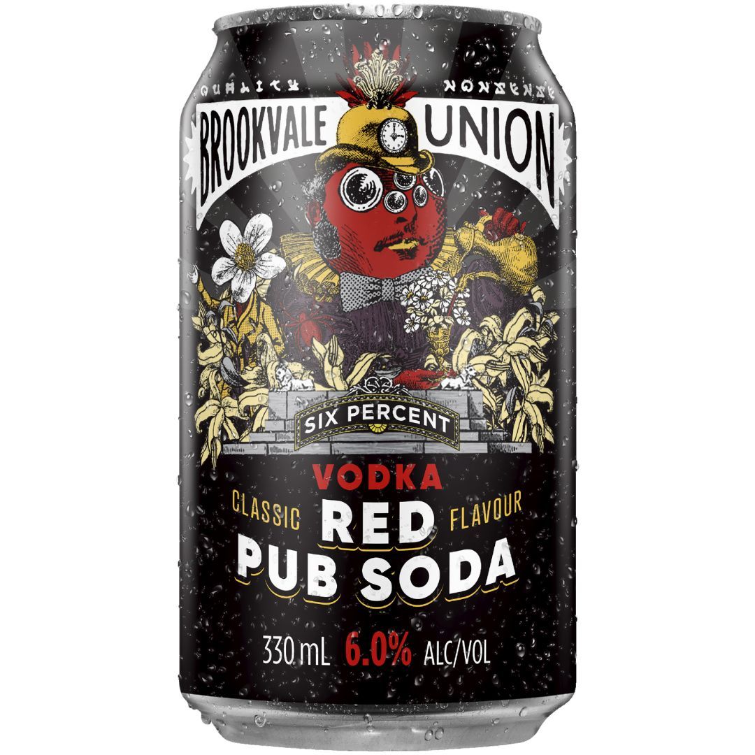 Brookvale Vodka Red Pub Soda 6% 330ml