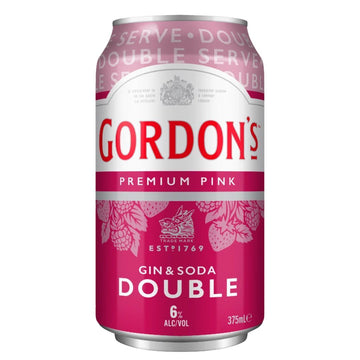 Gordons Pink Gin & Soda DOUBLE 375ml