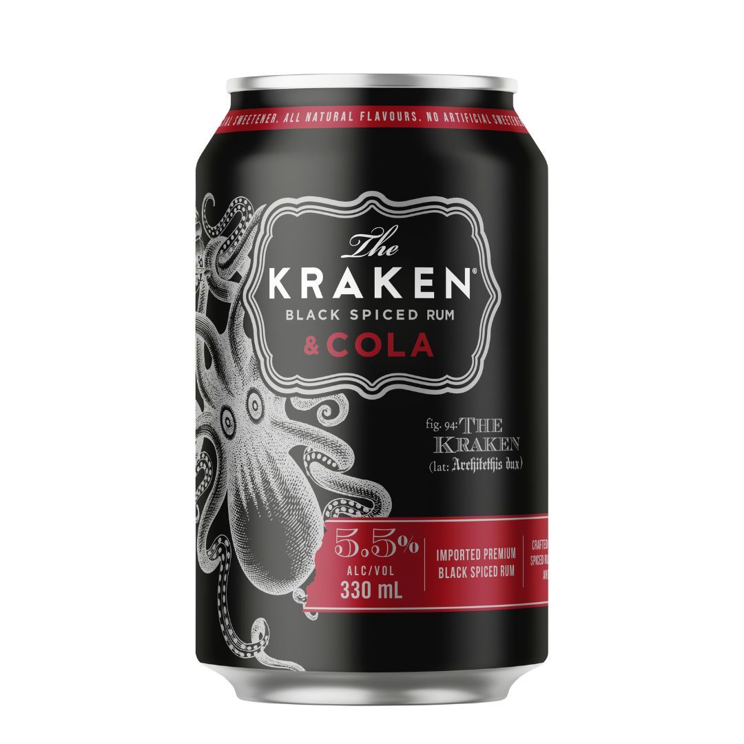 Kraken Spiced Rum & Cola 5.5% 330ml 10PK
