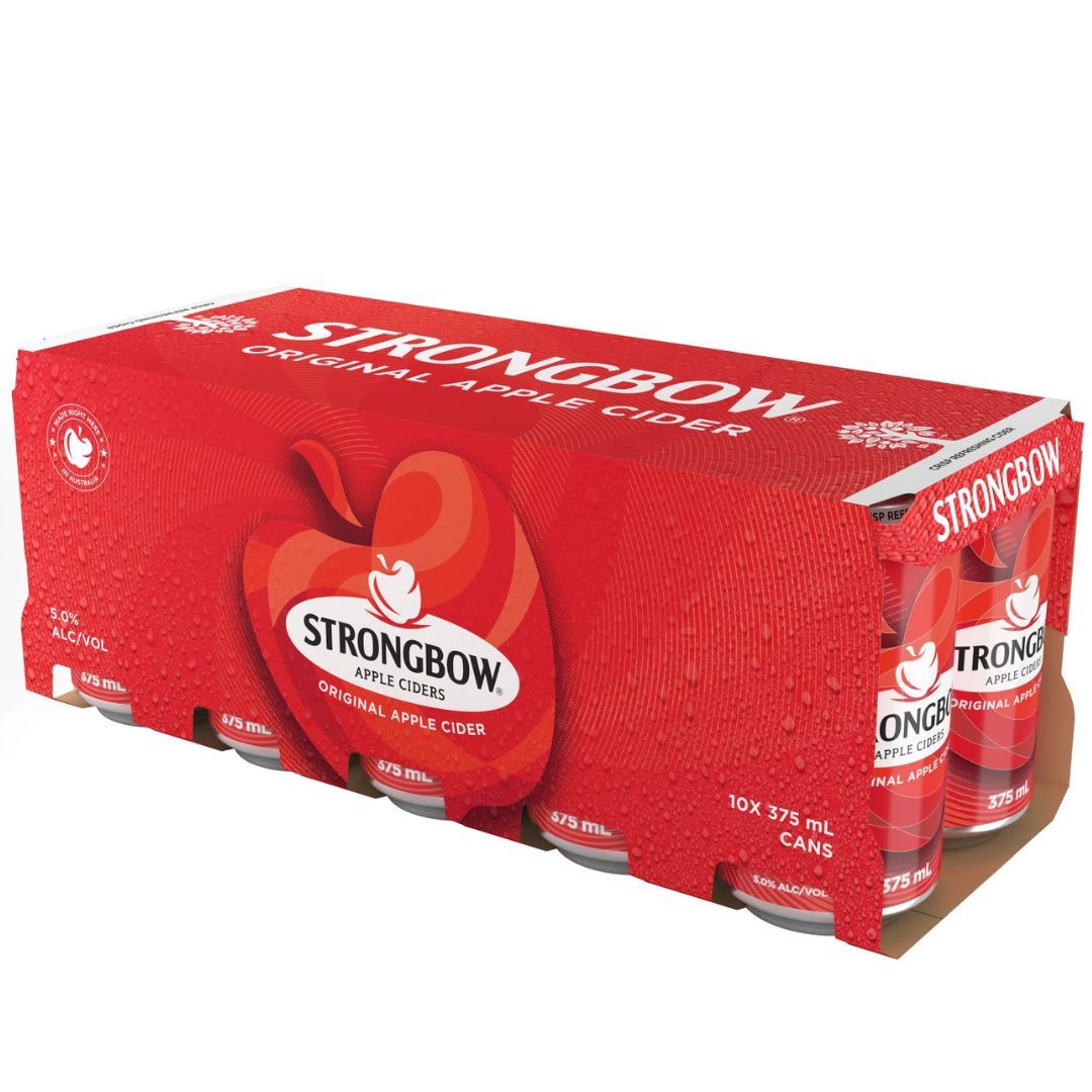 Strongbow Orig Apple Cider 375ml 10 Pack