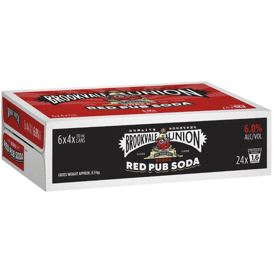 Brookvale Vodka Red Pub Soda 6% 330ml