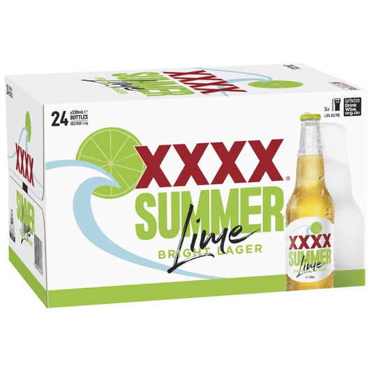 XXXX Summer Bright Lager Lime 330ml