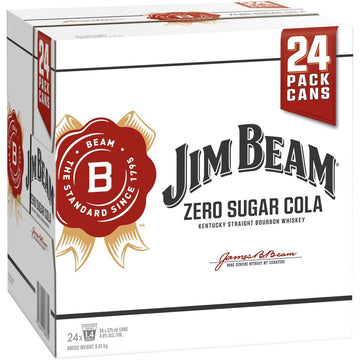 Jim Beam White & ZERO Cans 375ml CUBE