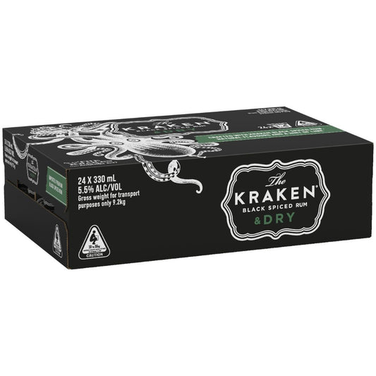 Kraken Spiced Rum & Dry 5.5% 330ml