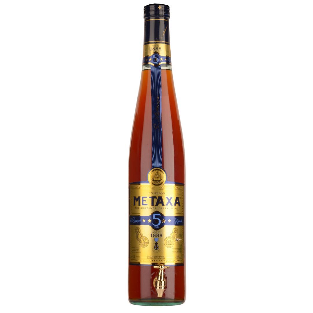 Metaxa Brandy 5 Star Greek 3L Cradle