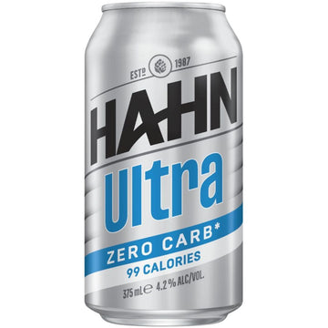 Hahn Ultra Zero Carb Can 375ml 30 Block