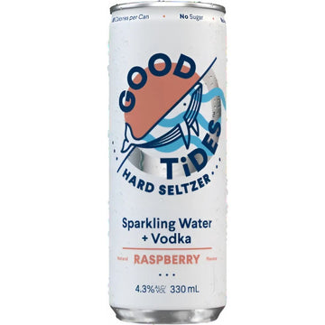 Good Tides Raspberry Seltzer 330ml