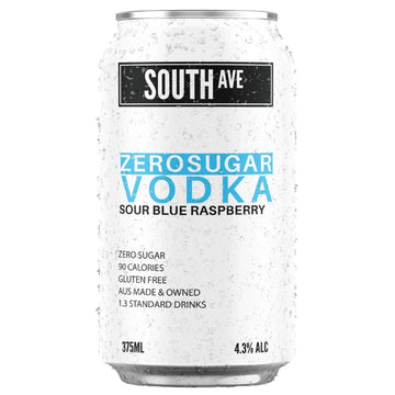 South Ave Sour Blue Raspberry Vodka 375m