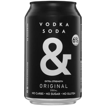 Ampersand Vodka Soda Black 6.2% 330ml